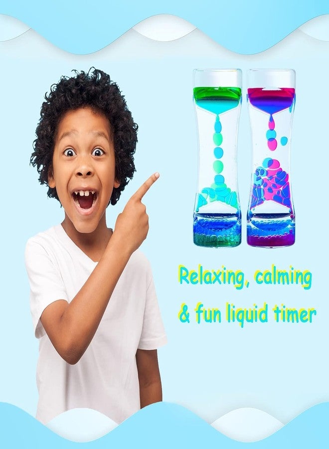 HEVIR Liquid Motion Bubbler - Sensory Fidget Toy for Kids & Adults | Calming Colorful Liquid Hourglass for ADHD, Anxiety, Autism | Relaxing Office Desk Decor & Stress Relief Toy (1pis) - Image 4